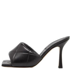 Bottega Veneta Vintage , Pre-owned Leather sandals ,Black female, Sizes: 5 UK