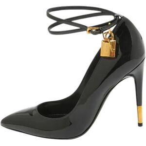 Tom Ford Pre-owned , Pre-owned Leather heels ,Black female, Sizes: 6 1/2 UK