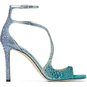 Jimmy Choo , Bold Blue Crystal Sandals ,Blue female, Sizes: 6 UK, 4 UK, 7 UK, 5 UK