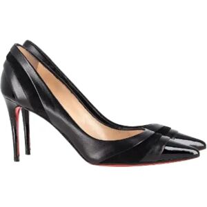 Christian Louboutin Pre-owned , Pre-owned Leather heels ,Black female, Sizes: 3 1/2 UK