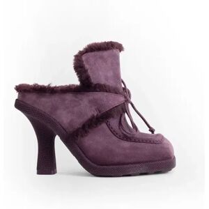 Burberry , Highland Mules in Aubergine ,Purple female, Sizes: 5 UK, 4 1/2 UK, 7 UK, 3 UK, 4 UK