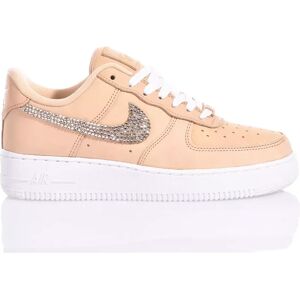 Nike , Handmade Beige Sneakers for Women ,Beige female, Sizes: 3 UK, 3 1/2 UK, 5 1/2 UK, 8 UK, 6 UK, 4 1/2 UK, 7 1/2 UK, 2 1/2 UK, 5 UK, 7 UK