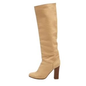 Chloé Pre-owned , Pre-owned Leather boots ,Beige female, Sizes: 5 UK
