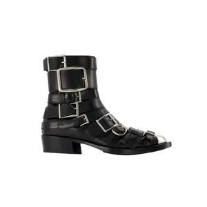 Alexander McQueen Pre-owned , Pre-owned Leather boots ,Black female, Sizes: 5 UK