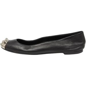 Giuseppe Zanotti Pre-owned , Pre-owned Leather flats ,Black female, Sizes: 3 1/2 UK