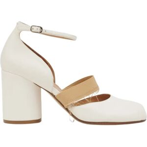 Maison Margiela , White High Heel Tabi Shoes ,White female, Sizes: 2 UK, 7 UK, 4 1/2 UK, 3 1/2 UK, 3 UK, 6 UK, 5 UK