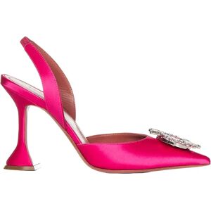 Amina Muaddi , Women`s Shoes Pumps Fuchsia Aw23 ,Pink female, Sizes: 4 UK, 5 UK