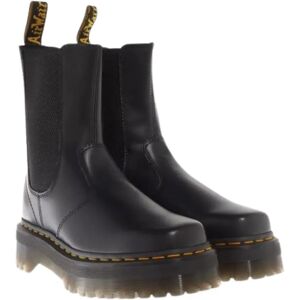 Dr. Martens , Quad Squared Black Leather Boots ,Black female, Sizes: 8 UK, 4 UK, 9 UK, 5 UK, 6 UK, 7 UK