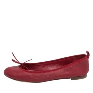 Gucci Vintage , Pre-owned Leather flats ,Red female, Sizes: 2 1/2 UK