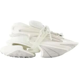 Balmain Pre-owned , Pre-owned Leather sneakers ,White female, Sizes: 7 UK