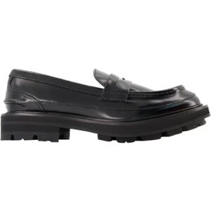 Alexander McQueen , Leather flats ,Black female, Sizes: 9 UK