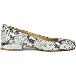 Bottega Veneta , Python Effect Ballerina Flats ,Green female, Sizes: 6 UK, 5 UK, 4 UK, 7 UK, 3 1/2 UK