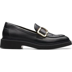 Clarks , Black Penny Loafers Womens Shoes ,Black female, Sizes: 4 1/2 UK, 6 UK, 6 1/2 UK, 8 UK, 4 UK, 5 UK, 7 UK