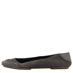 Dolce & Gabbana Pre-owned , Pre-owned Leather flats ,Gray female, Sizes: 7 UK