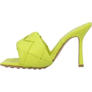 Bottega Veneta Vintage , Pre-owned Leather sandals ,Yellow female, Sizes: 5 UK