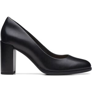 Clarks , Black Court Pumps for Women ,Black female, Sizes: 6 UK, 6 1/2 UK, 4 UK, 5 UK, 8 UK, 4 1/2 UK, 7 UK