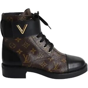 Louis Vuitton Vintage , Pre-owned Canvas boots ,Brown female, Sizes: 6 UK