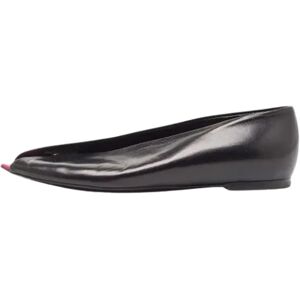 Balenciaga Vintage , Pre-owned Leather flats ,Black female, Sizes: 3 1/2 UK