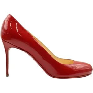 Christian Louboutin Pre-owned , Pre-owned Leather heels ,Red female, Sizes: 4 1/2 UK