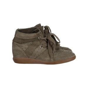 Isabel Marant Pre-owned , Pre-owned Suede sneakers ,Green female, Sizes: 6 UK