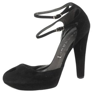 Casadei Pre-owned , Pre-owned Suede heels ,Black female, Sizes: 2 UK