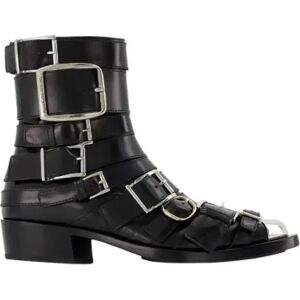 Alexander McQueen Pre-owned , Pre-owned Leather boots ,Black female, Sizes: 3 1/2 UK