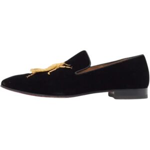 Christian Louboutin Pre-owned , Pre-owned Velvet flats ,Black male, Sizes: 7 UK