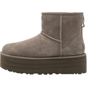 UGG , Classic Mini Platform Boots ,Gray female, Sizes: 4 UK, 6 UK, 7 UK