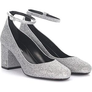 Saint Laurent , Elevate Your Style with Budapest Heels ,Gray female, Sizes: 2 UK