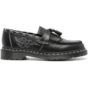 Dr. Martens , Black Leather Slip-On Loafers ,Black female, Sizes: 5 UK, 6 1/2 UK, 4 UK, 6 UK