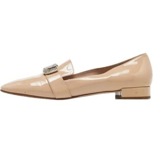 Miu Miu Pre-owned , Pre-owned Leather flats ,Beige female, Sizes: 8 UK