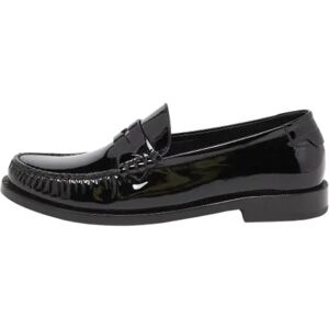 Yves Saint Laurent Vintage , Pre-owned Leather flats ,Black female, Sizes: 5 1/2 UK