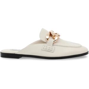 Steve Madden , Leather Casual Slides ,White female, Sizes: 4 UK, 5 UK, 6 UK, 2 1/2 UK, 5 1/2 UK, 4 1/2 UK