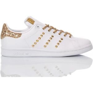 Adidas , Handmade White Gold Sneakers ,Multicolor female, Sizes: 7 2/3 UK, 4 1/3 UK, 3 UK, 8 1/3 UK, 5 UK, 7 UK, 5 2/3 UK, 6 1/3 UK, 3 2/3 UK