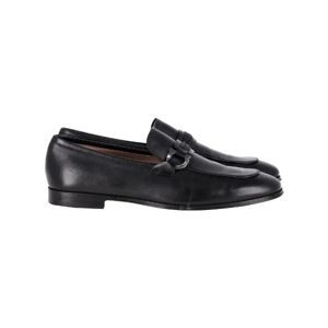 Salvatore Ferragamo Pre-owned , Pre-owned Leather flats ,Black male, Sizes: 9 1/2 UK