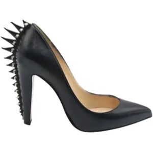 Christian Louboutin Pre-owned , Pre-owned Leather heels ,Black female, Sizes: 3 UK