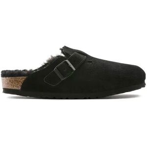 Birkenstock , Sandals Boston Shearling ,Black female, Sizes: 8 UK, 6 UK, 7 UK