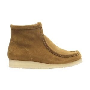 Clarks , Originals Wallabee Hi Tan Wlined Winter Boots ,Beige female, Sizes: 8 UK