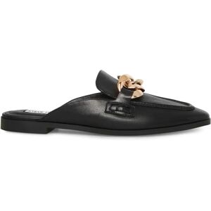 Steve Madden , Leather Casual Slides ,Black female, Sizes: 3 UK, 5 UK, 4 UK, 5 1/2 UK, 7 UK, 2 1/2 UK, 4 1/2 UK