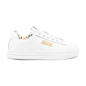Versace Jeans Couture , Womens Shoes Sneakers White Ss24 ,White female, Sizes: 5 UK, 4 UK, 7 UK, 6 UK