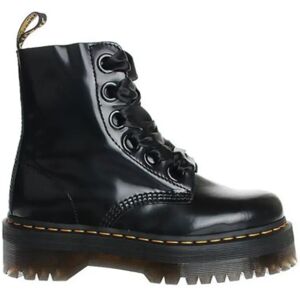 Dr. Martens , Platform Boots with Ribbon Detail ,Black female, Sizes: 3 UK, 4 UK, 8 UK