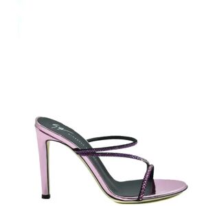 Giuseppe Zanotti , Luxurious Heeled Mules for Women ,Pink female, Sizes: 4 UK