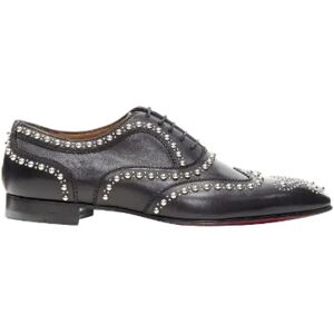 Christian Louboutin Pre-owned , Pre-owned Leather flats ,Black female, Sizes: 9 UK