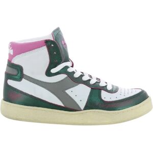 Diadora , Green Metal Mix Basket Sneakers ,Multicolor female, Sizes: 5 UK