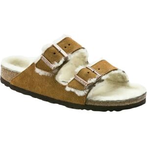 Birkenstock , Sandals Arizona Shearling ,Brown female, Sizes: 5 UK, 4 UK, 7 UK, 6 UK, 3 UK