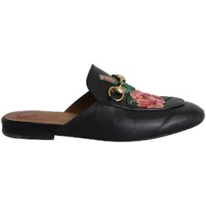 Gucci Vintage , Pre-owned Leather flats ,Black female, Sizes: 3 1/2 UK