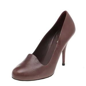 Miu Miu Pre-owned , Pre-owned Leather heels ,Brown female, Sizes: 2 UK