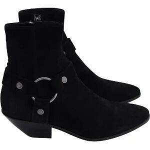 Yves Saint Laurent Vintage , Pre-owned Suede boots ,Black female, Sizes: 5 UK