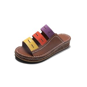 Blu Walk Trading Ltd T/A Supertrendinuk Women'S Colour Block Sandals - 5 Sizes & Colours! - Red   Wowcher