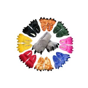 Pope Fbarrett Ltd T/A Whoop Trading Cartoon Animal Paw Plush Slippers - 9 Styles, Multiple Sizes - Blue   Wowcher